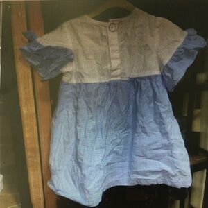 Blue and White Baby Dress
